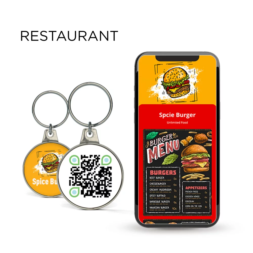 Qr Code Key Chain Custom Shape