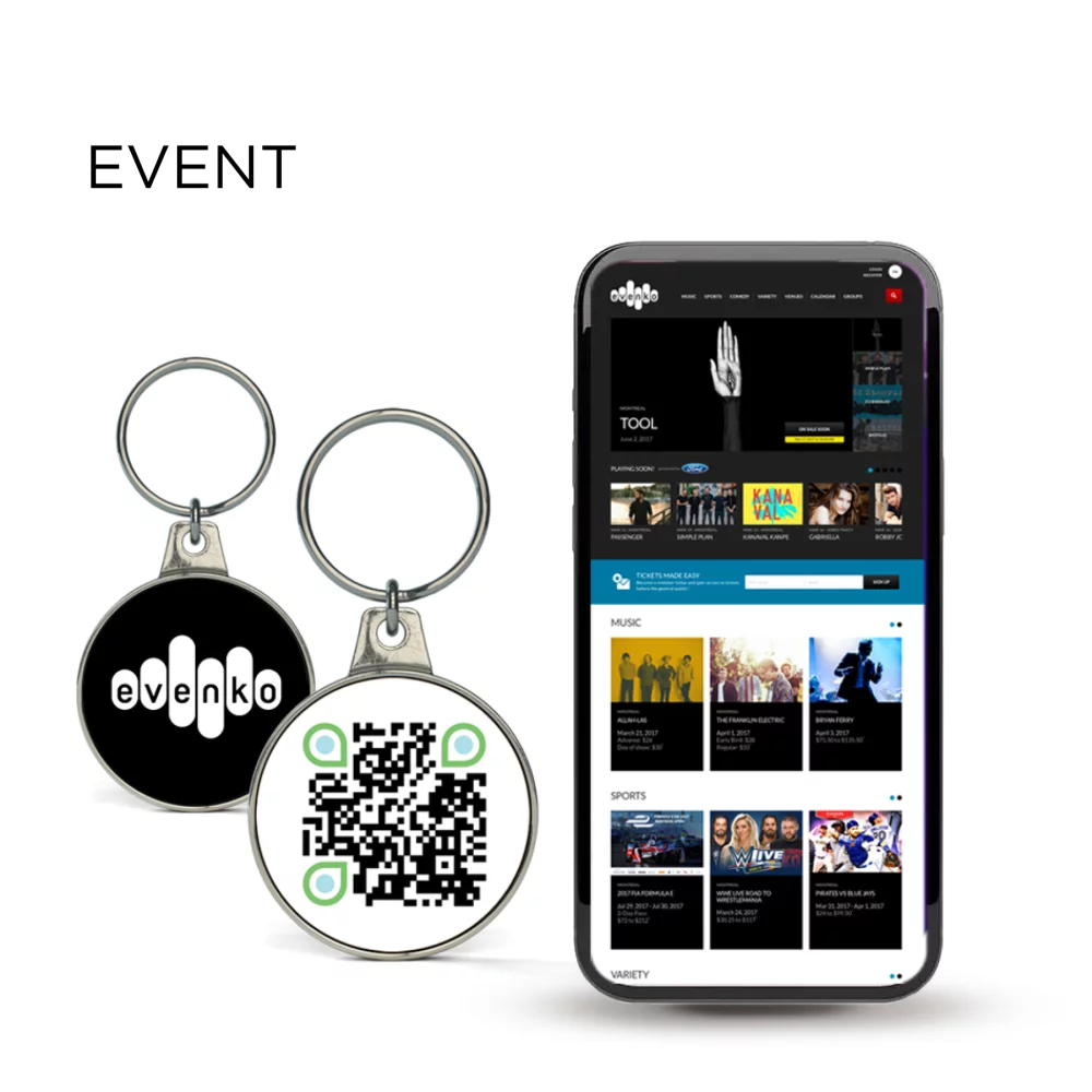 Qr Code Key Chain Custom Shape