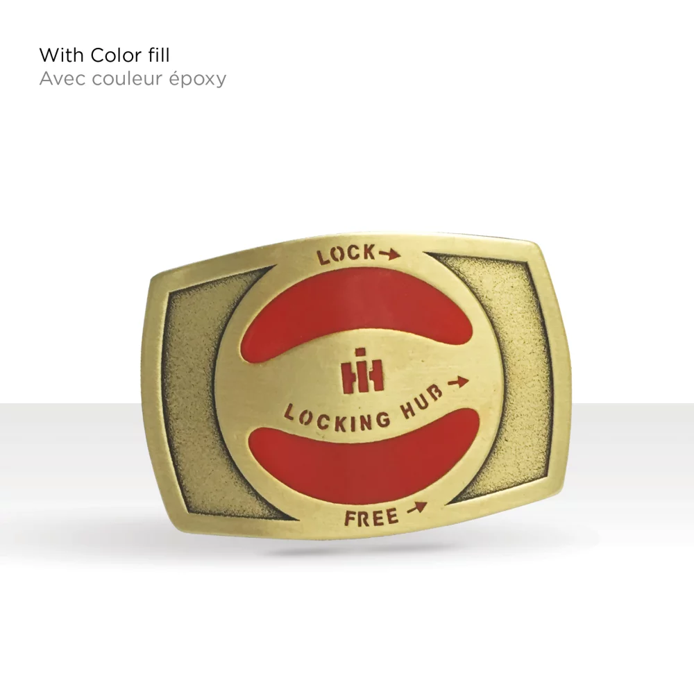 Belt Buckle - Custom Shape (3 x 4 in - Classic)