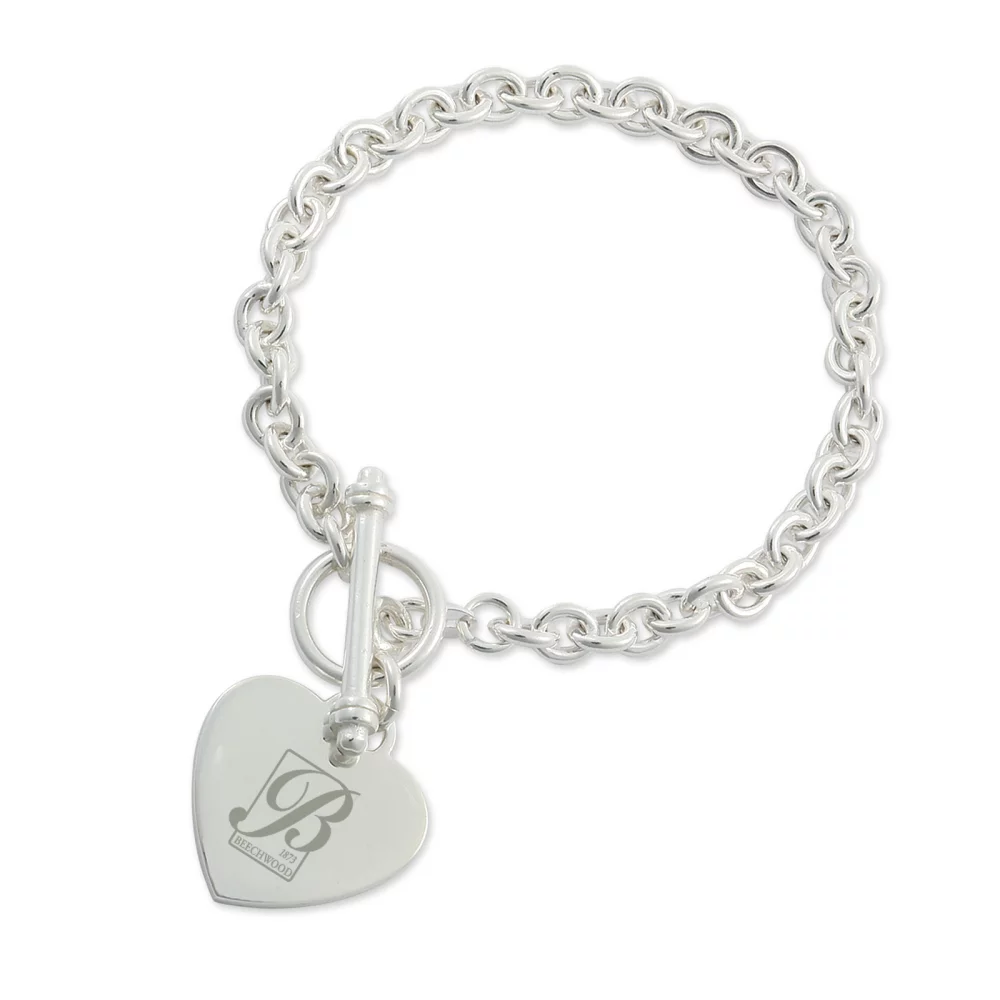 Sterling Silver Bracelet w/Emblem Charm