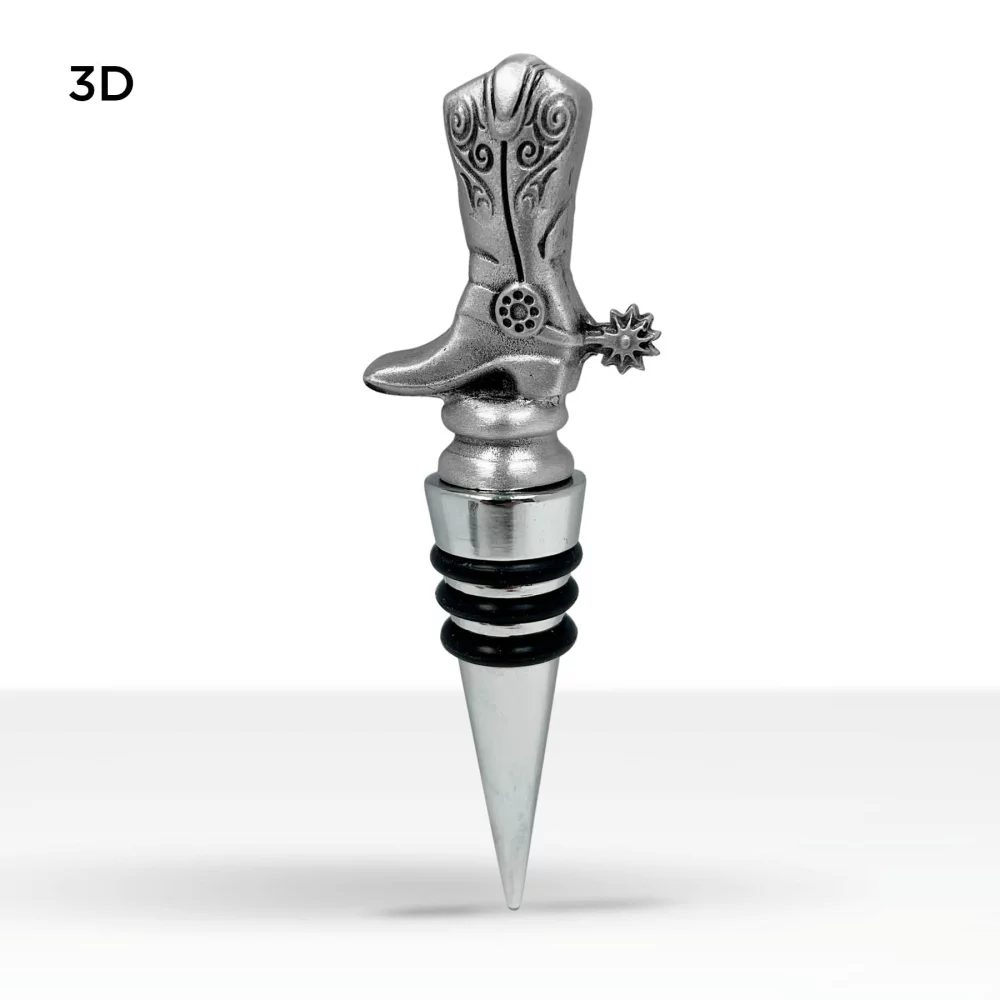 Bouchon de vin avec base en argent en stock