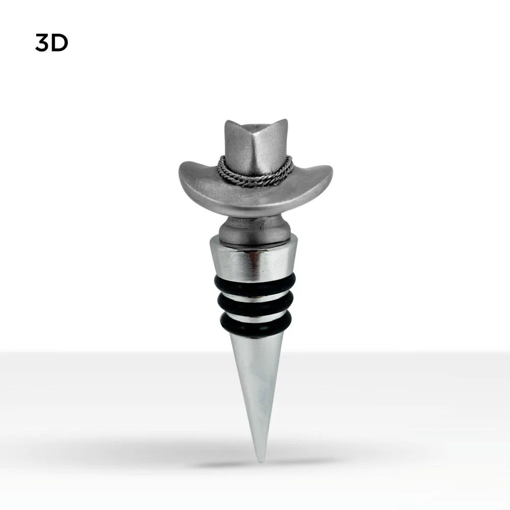 Wine Stopper w/Stock Silver Base