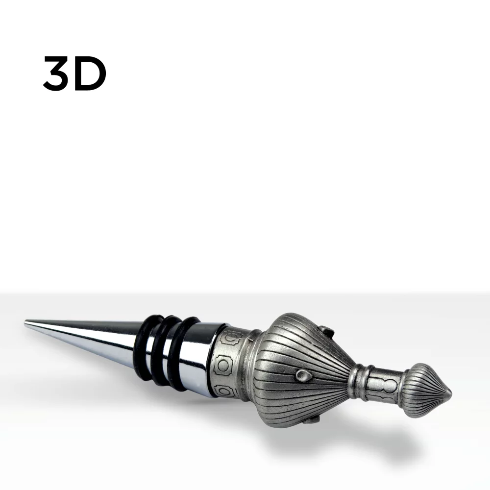 Wine Stopper w/Stock Silver Base