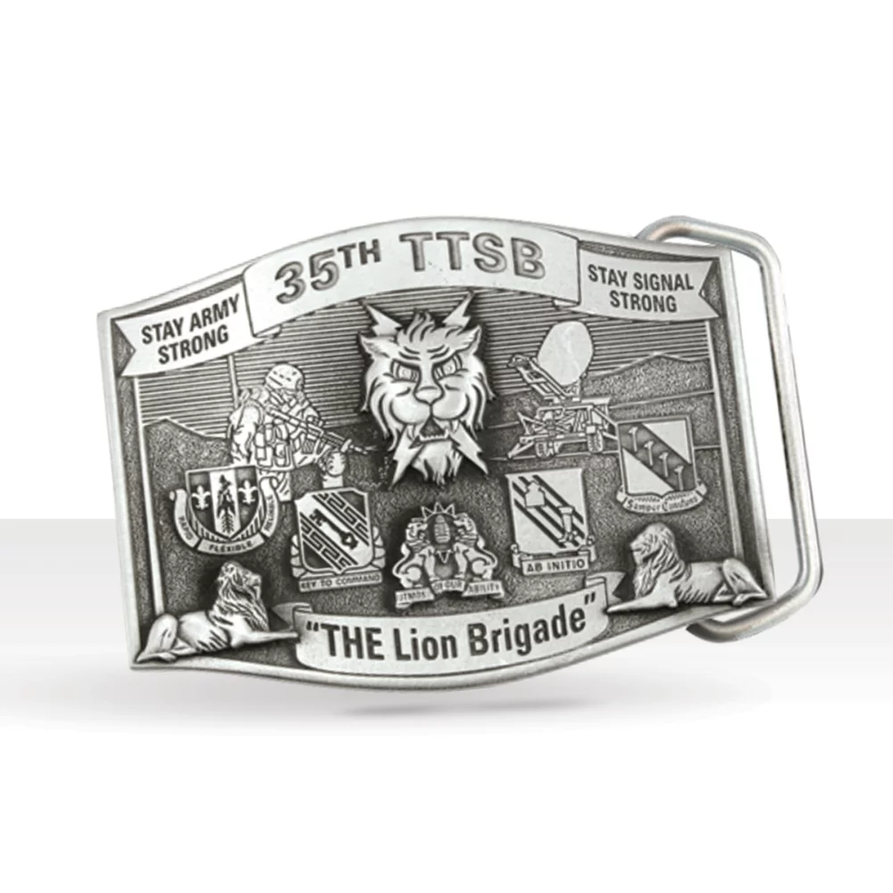 3D Pewter Belt Buckle (3 x 4 in)