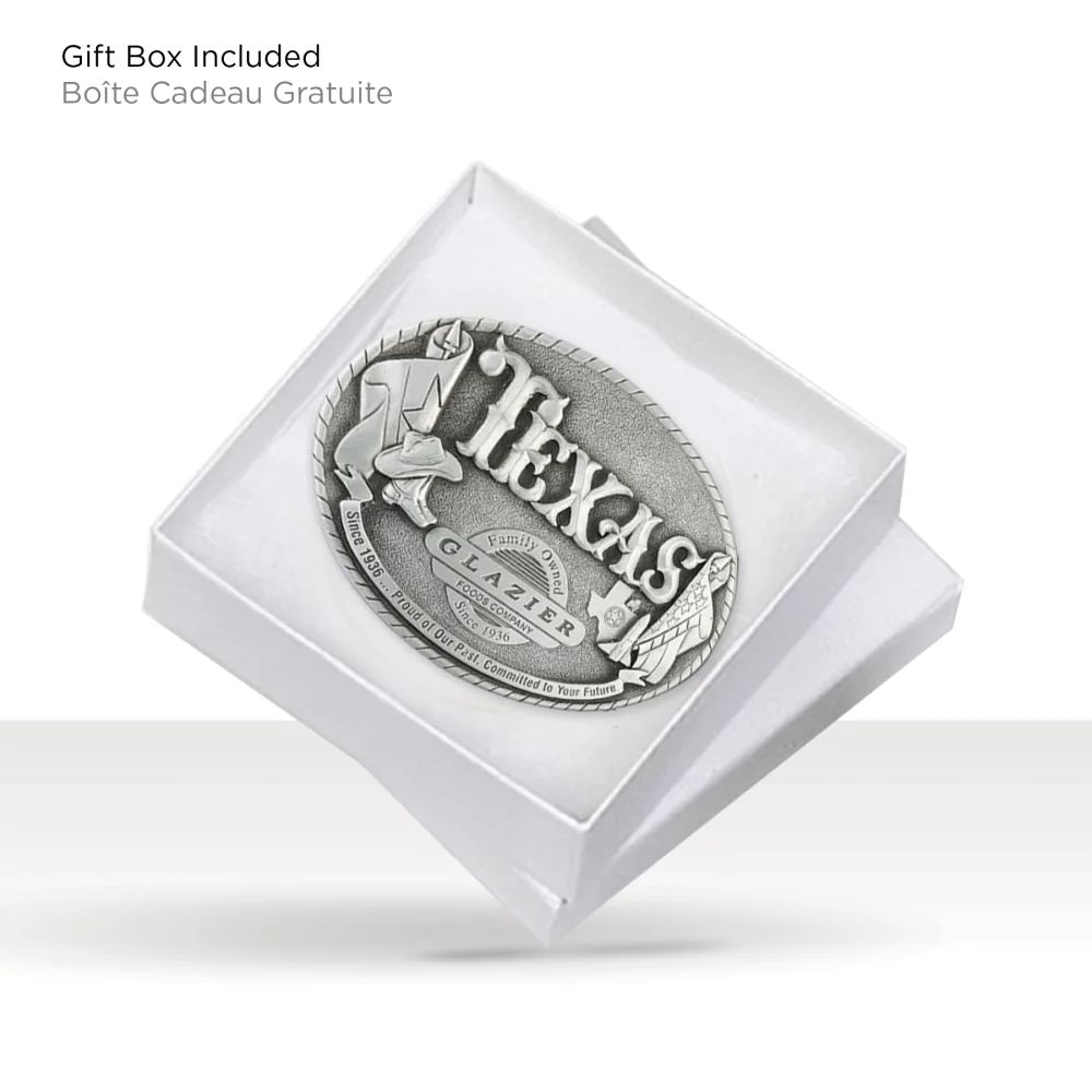 3D Pewter Belt Buckle (3 x 4 in)