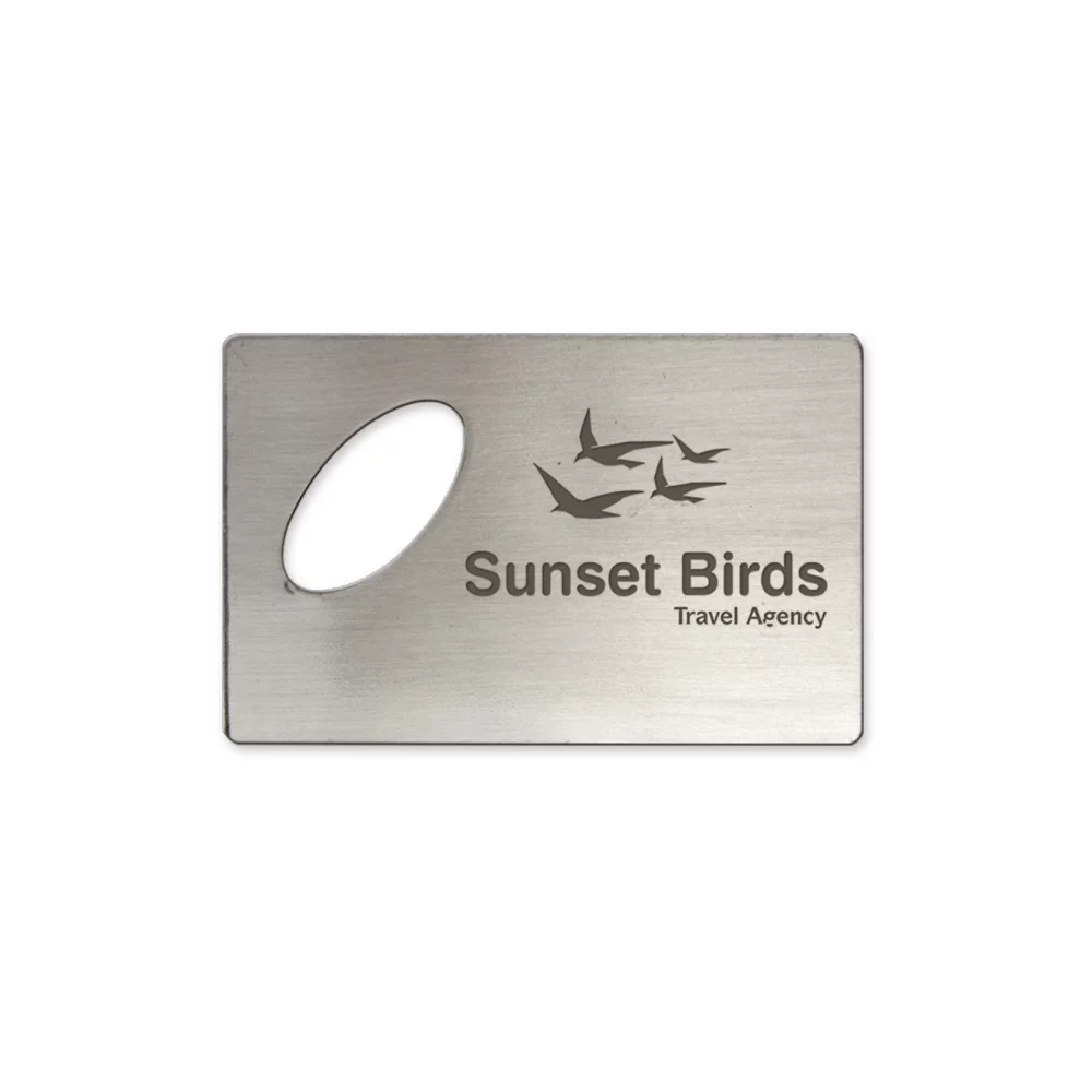 Ouvre-bouteille en forme de carte de crédit