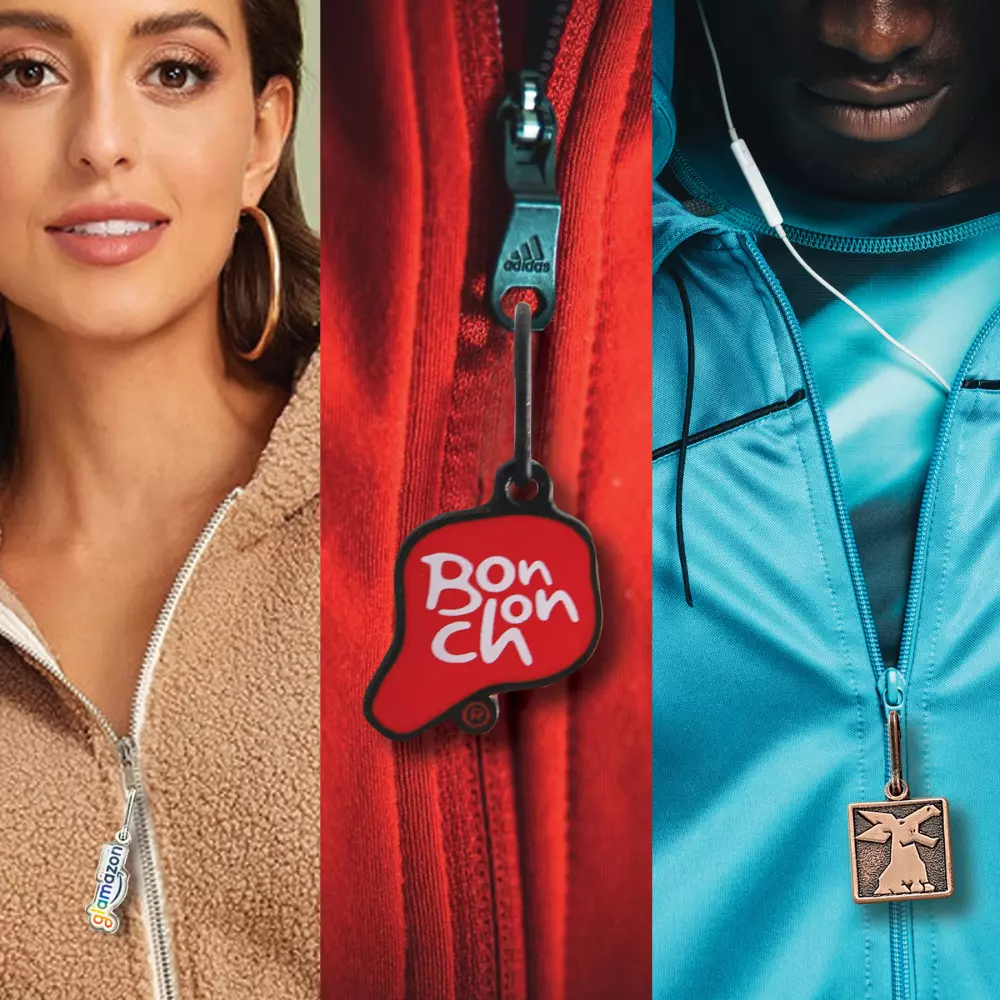 Tirettes de fermeture éclair personnalisées (jusqu'à 1,25 pouce)