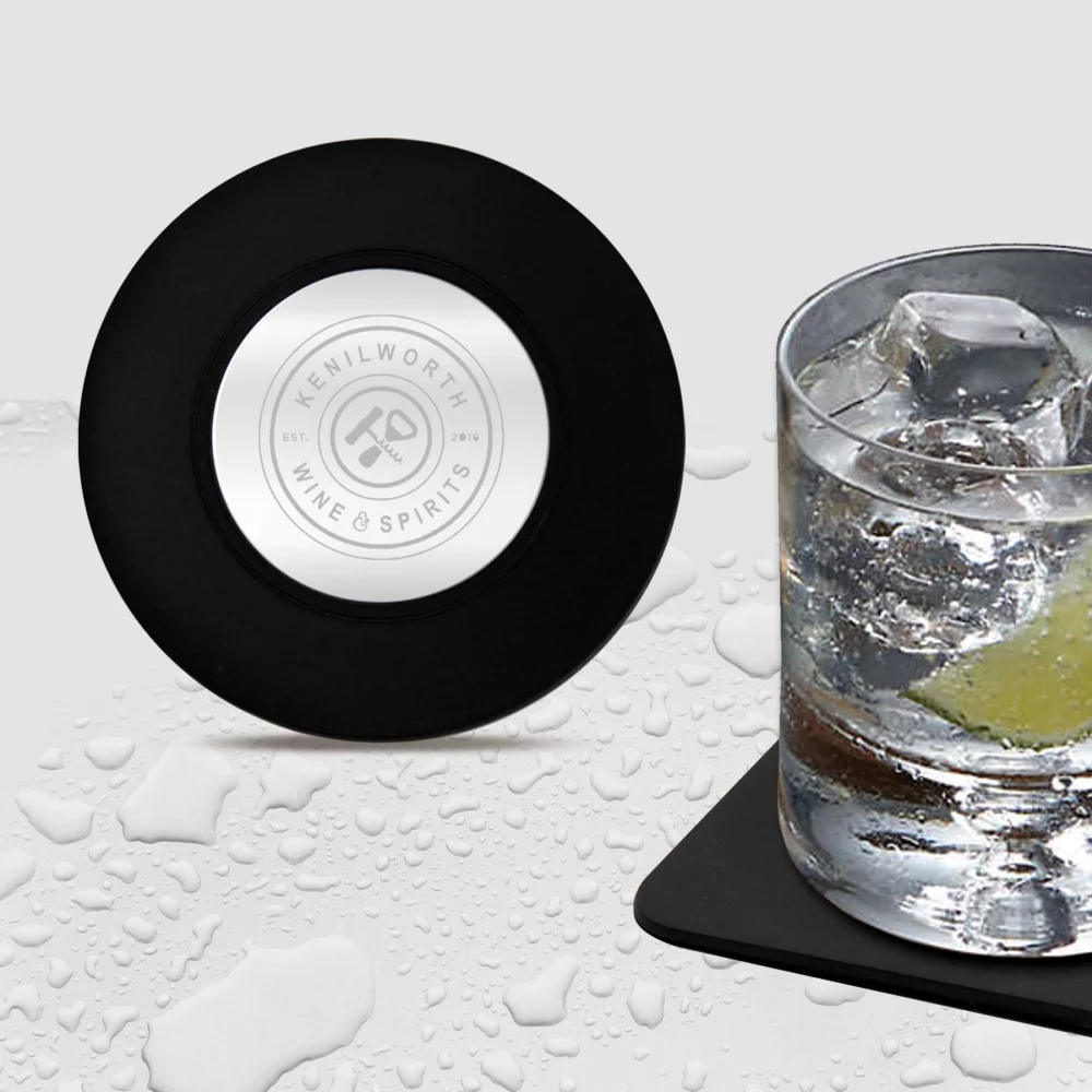 Sous-verre gravé d'une seule pièce