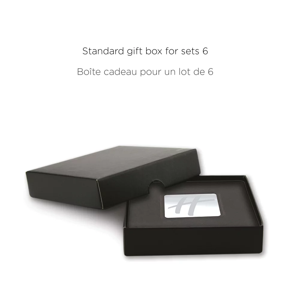 Set of Six Round Engraved Coasters