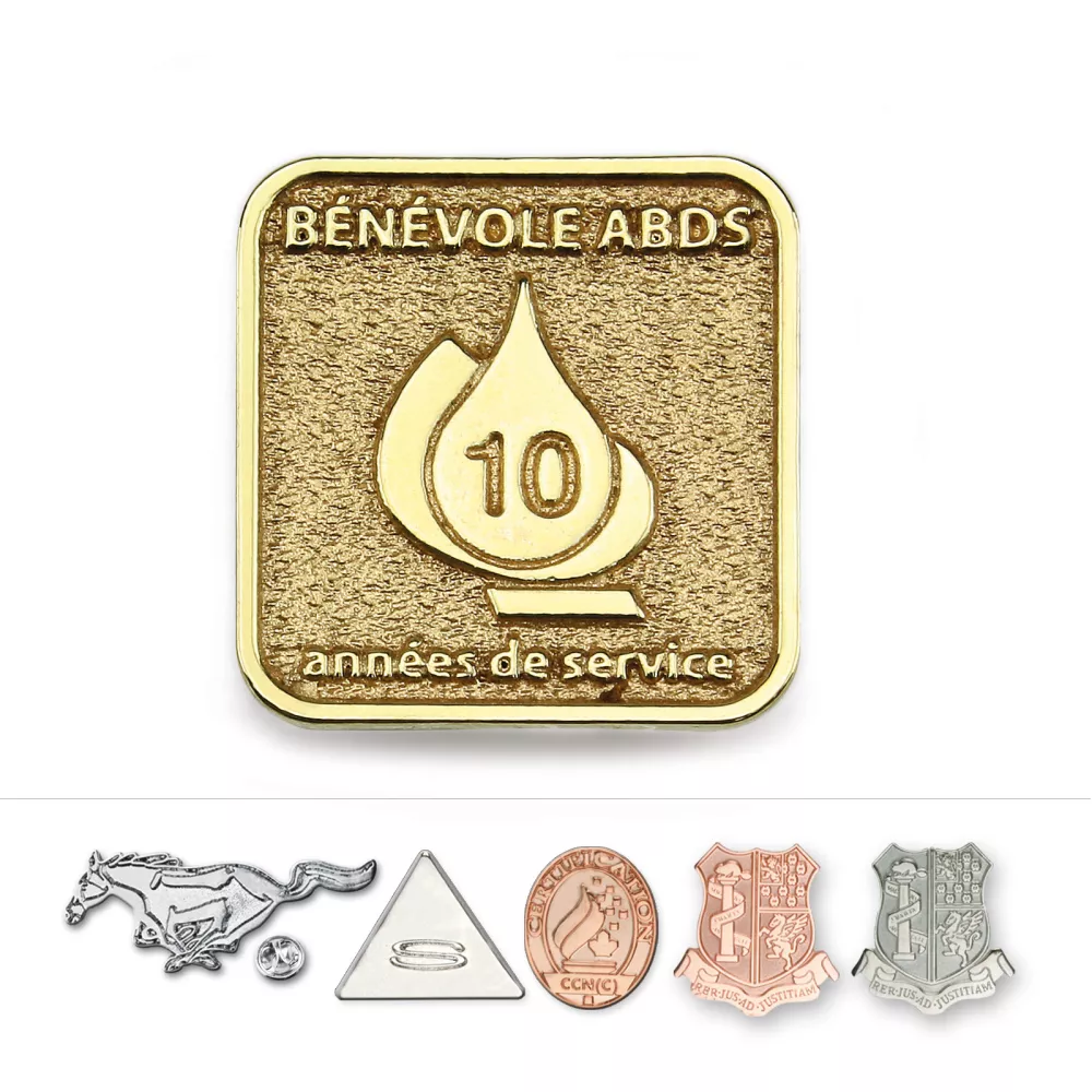 Insigne de revers frappé (½")