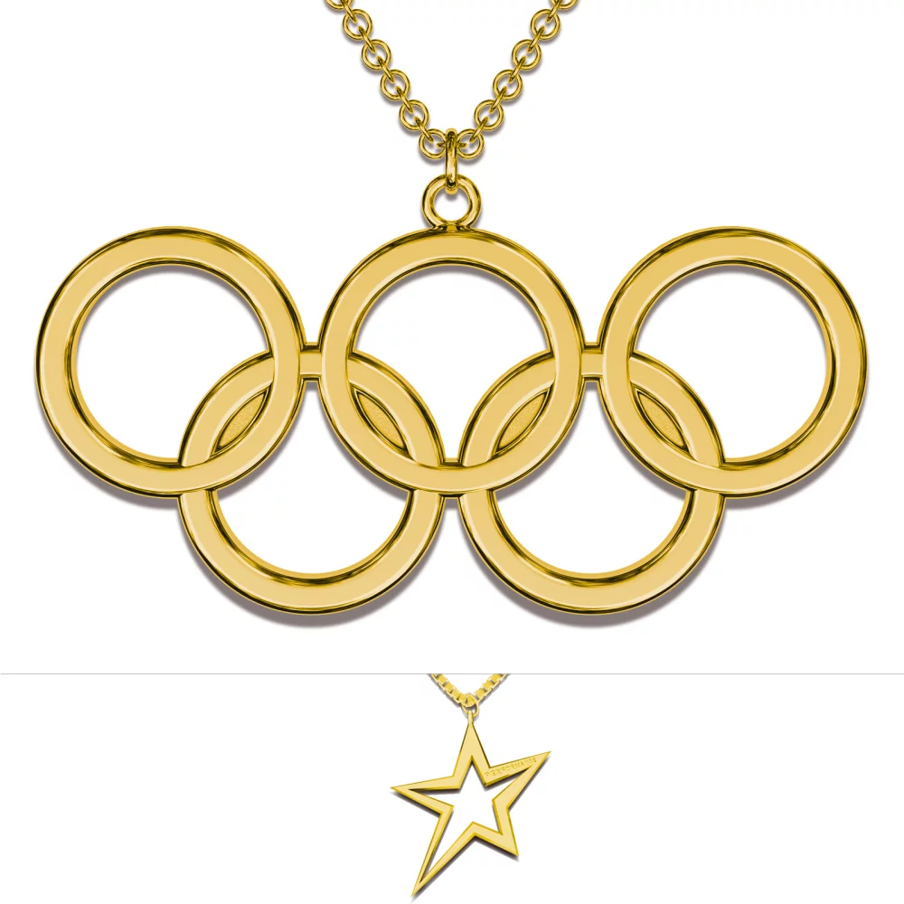 Pendentif en or 14 carats (jusqu'à 0,5 pouce)