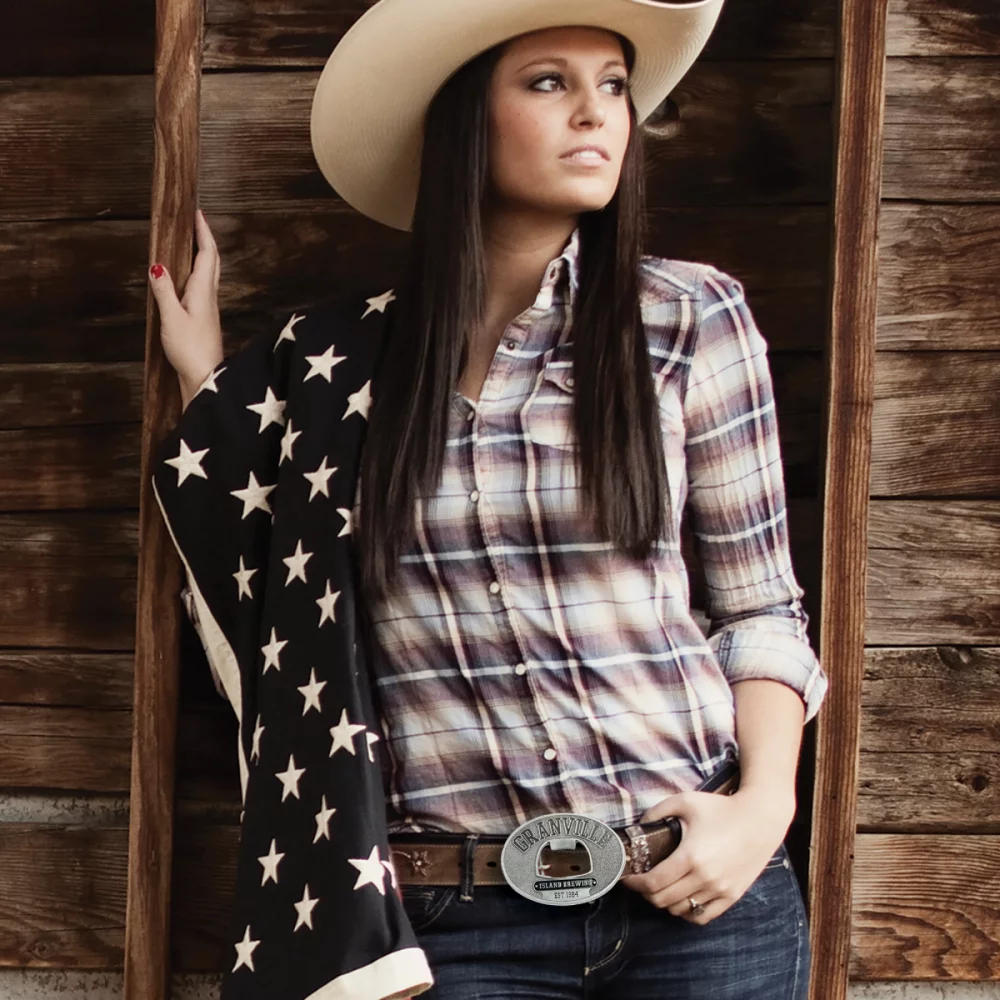 Ouvre-bouteille avec boucle de ceinture de forme personnalisée (3 x 4 pouces)