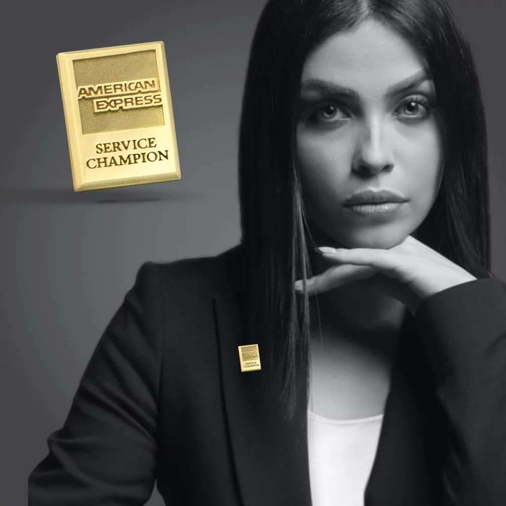 Épinglette de revers en or 14 carats (jusqu'à 0,5 pouce)