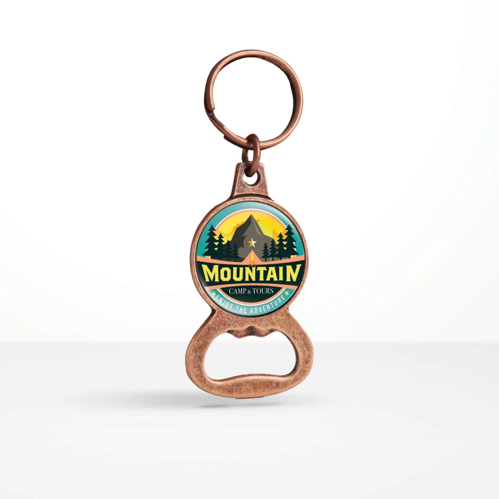 Porte-clés ouvre-bouteille en forme personnalisée