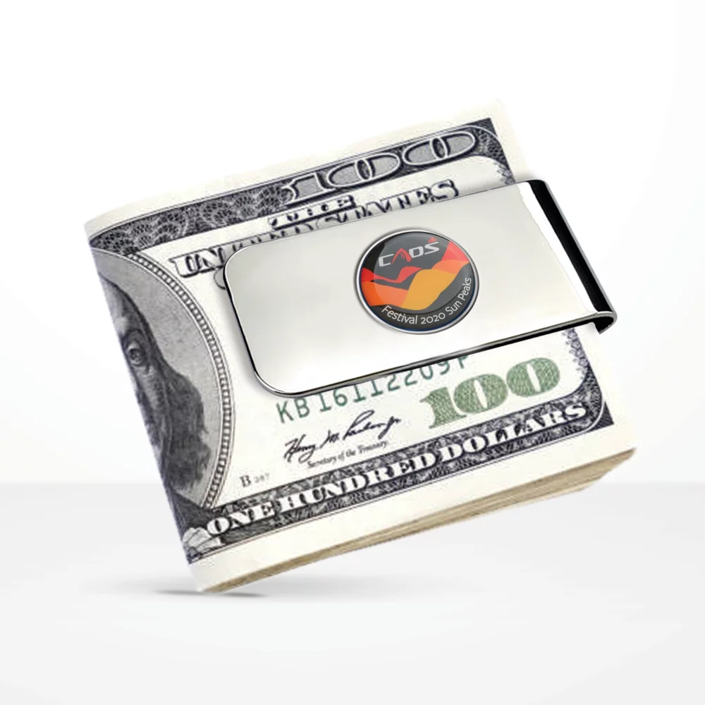 Money Clip with Photoart Classic Lapel Pin (Up to 0.5 in)