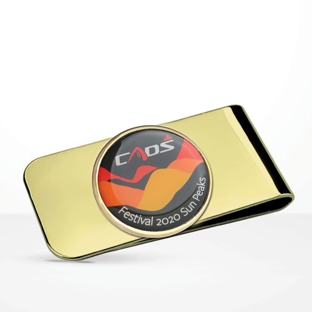 Pince à billets avec épingle de revers classique avec photoart (jusqu'à 1,25 pouce)