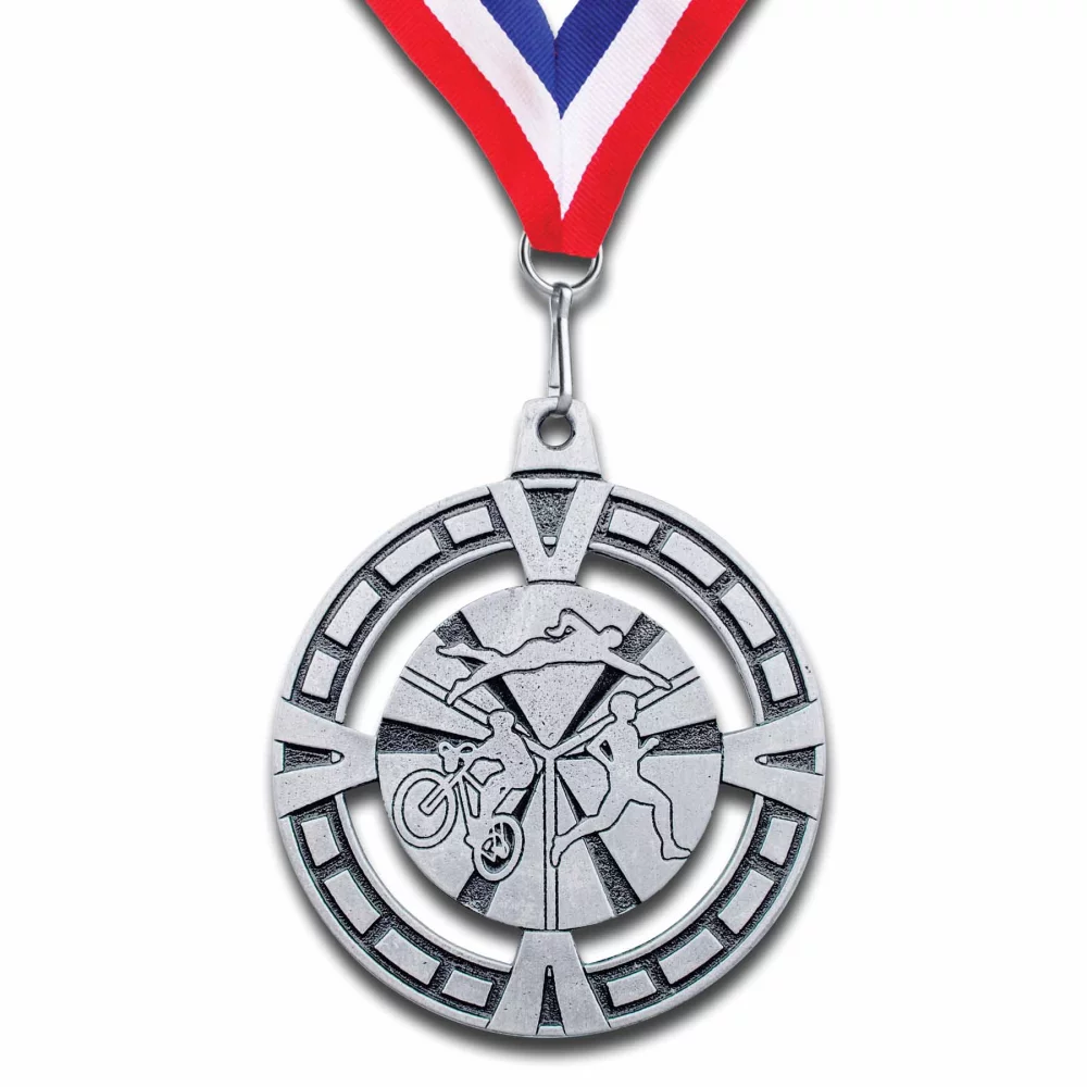 Médaille personnalisée en étain massif (3 pouces)
