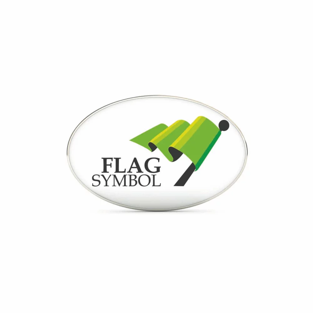 Épingle magnétique ovale en stock