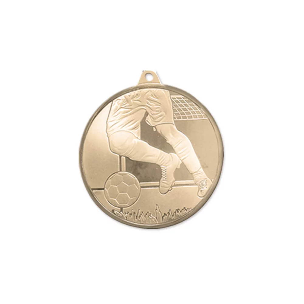Médaille de qualité en menthe 3D pour le football.