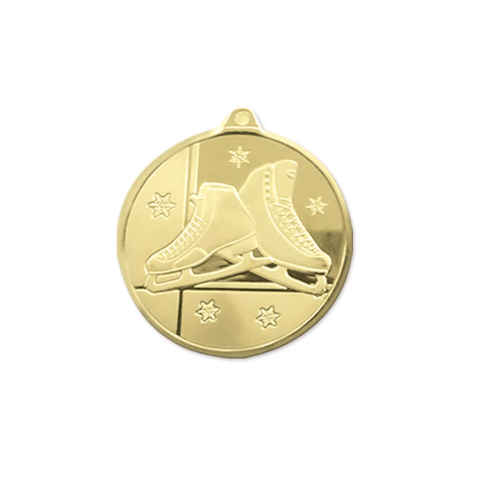 Médaille de qualité menthe en 3D pour patineur artistique