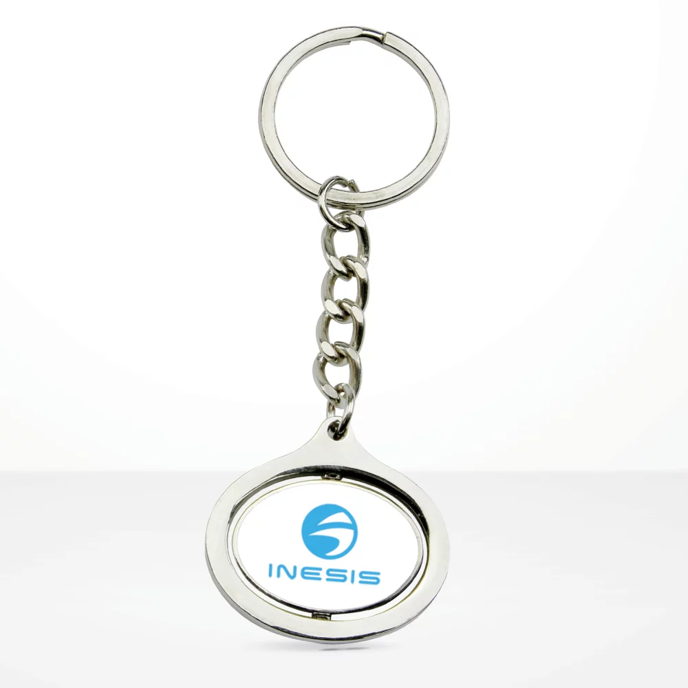 Porte-clés dynamique ovale en stock (production en 5 jours)