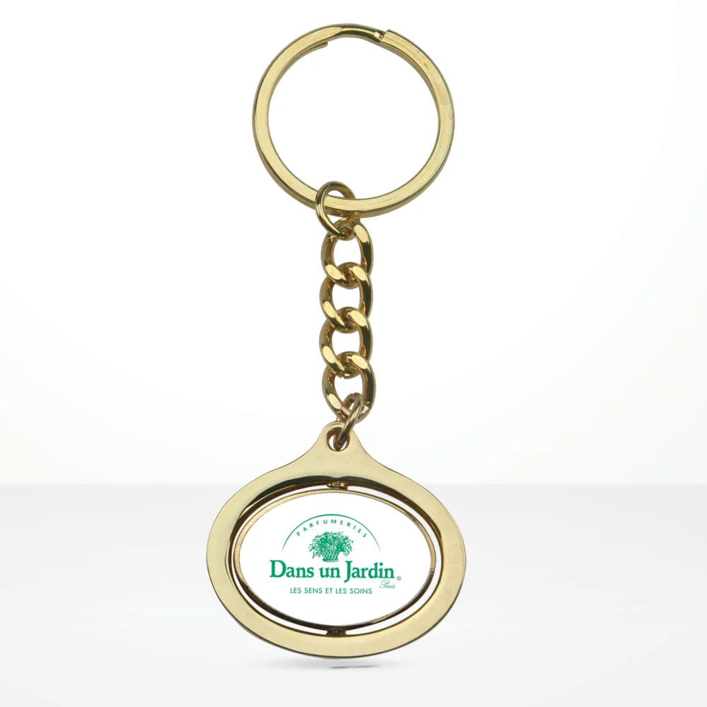 Stock Oval Dynamic Keychain (5-Day Production)