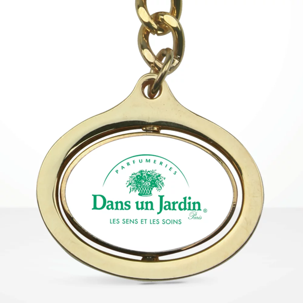 Stock Oval Dynamic Keychain (5-Day Production)