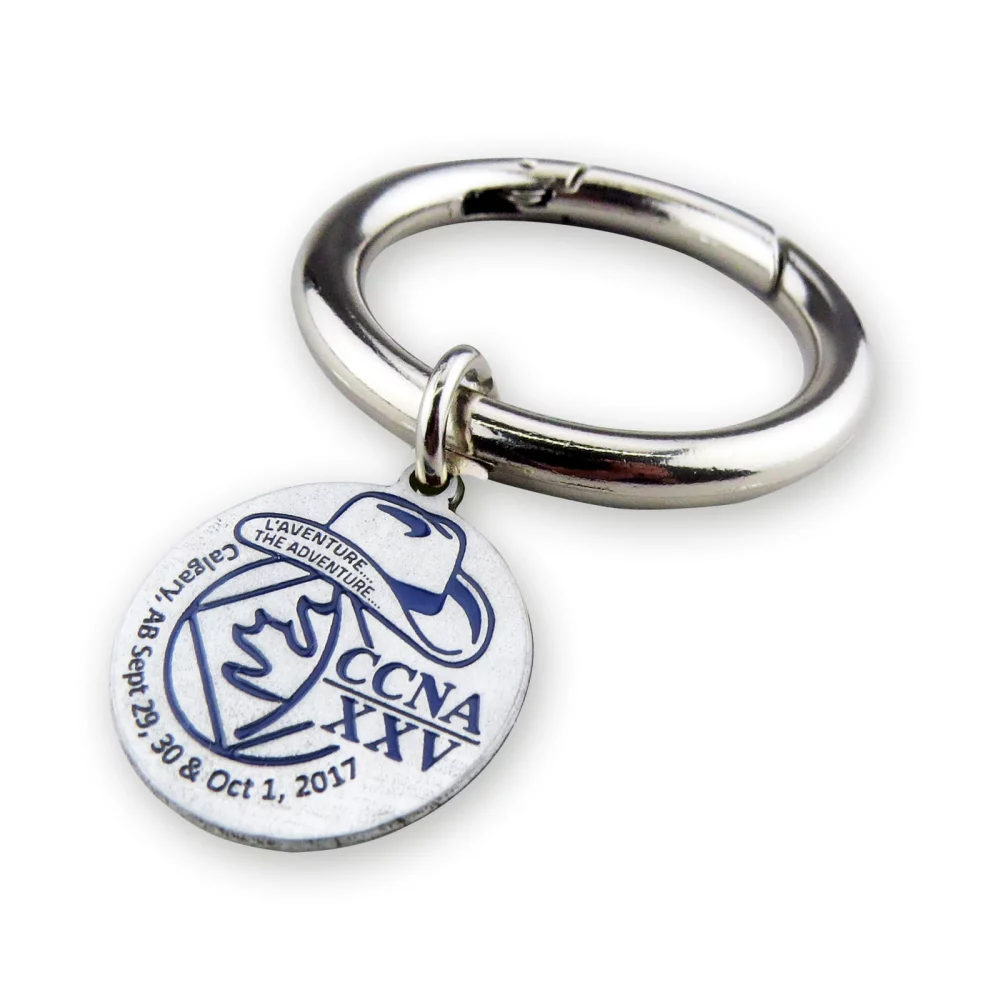 Breloque de sac à main en étain de forme personnalisée