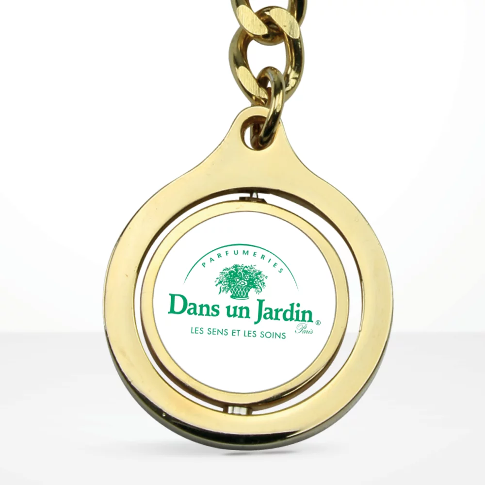 Porte-clés dynamique en forme de cercle (production en 5 jours)