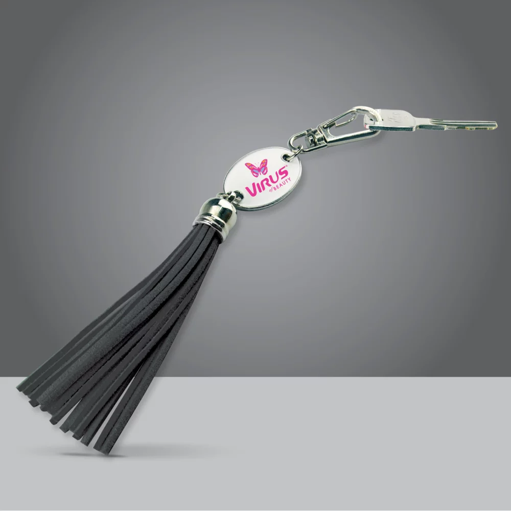 Porte-clés à pompon