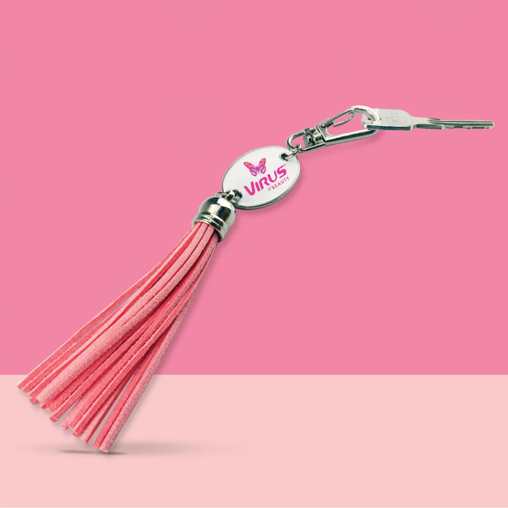 Porte-clés à pompon