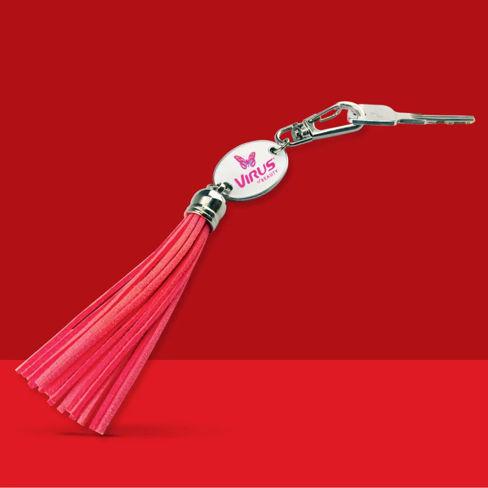 Porte-clés à pompon