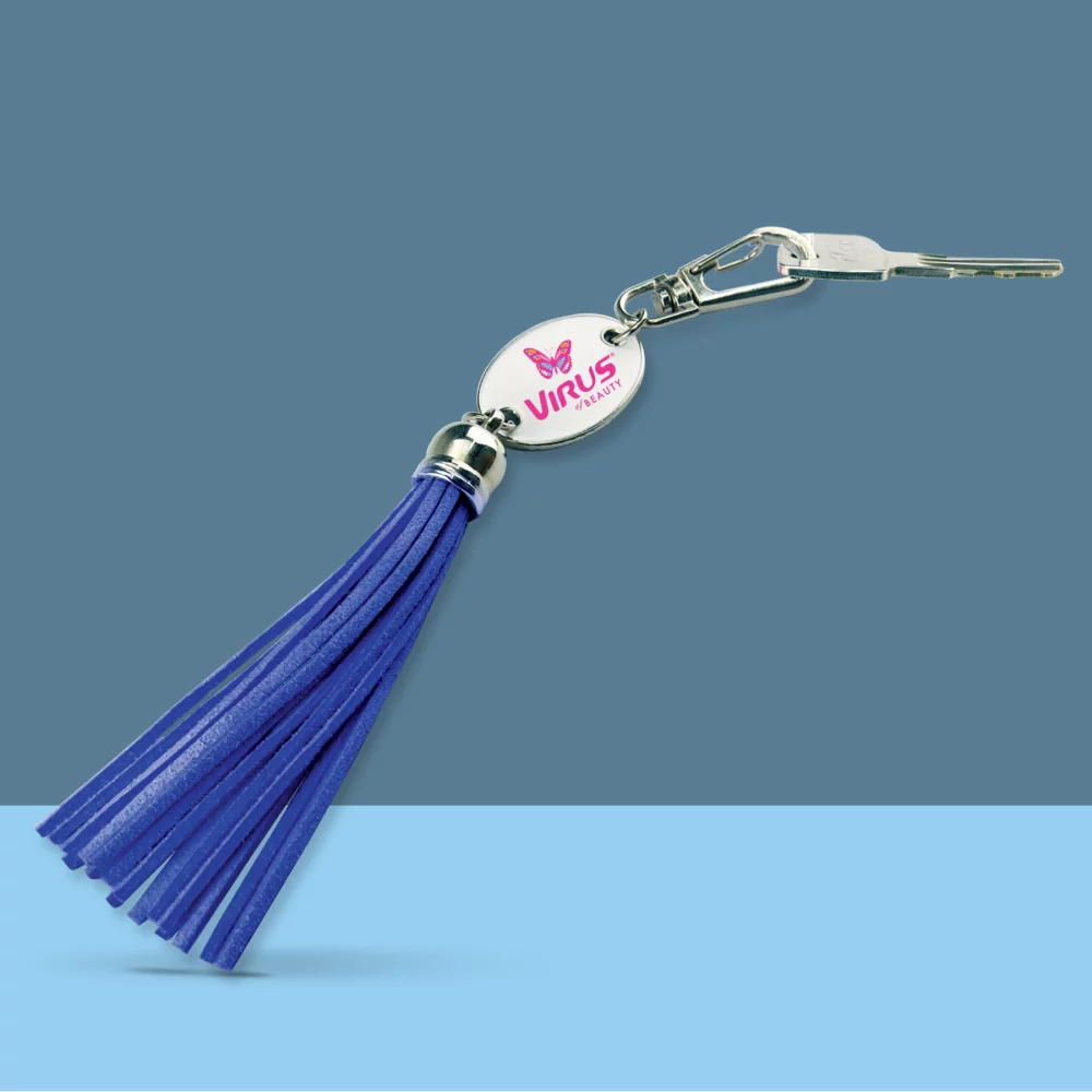 Porte-clés à pompon