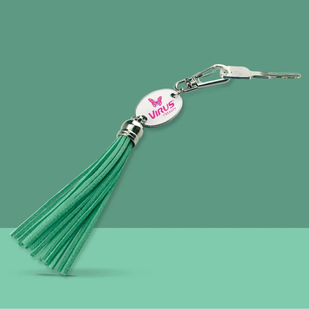 Porte-clés à pompon