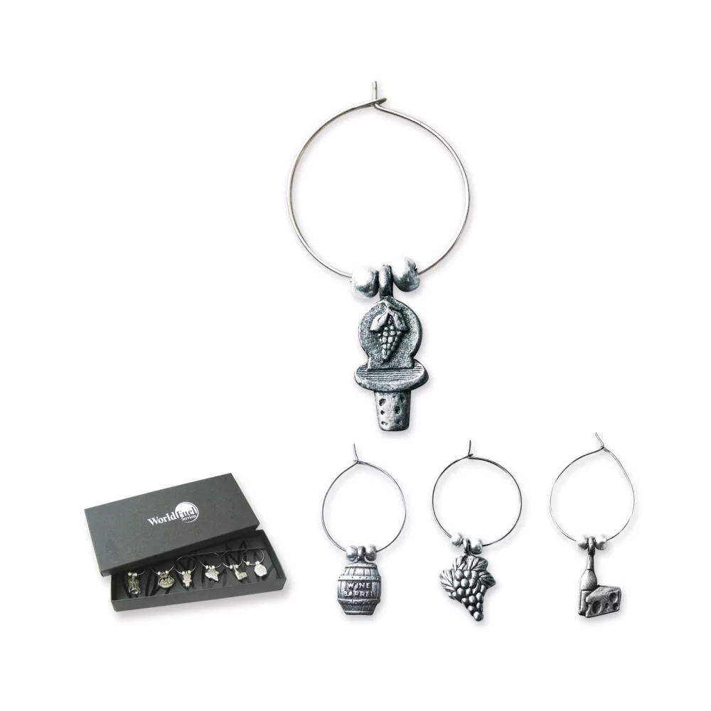 Marqueurs de thème de vin en 3D