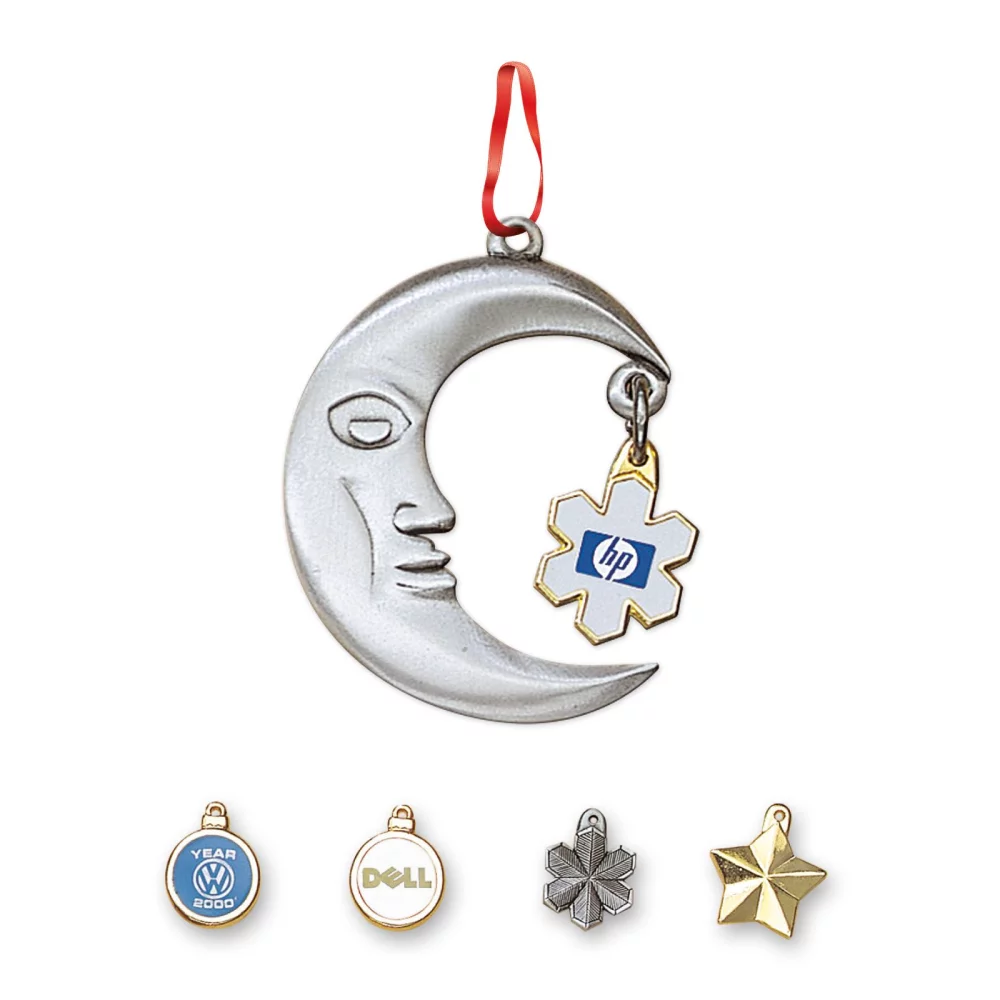 Dangler Ornament (2¼"x 1¾" Moon)