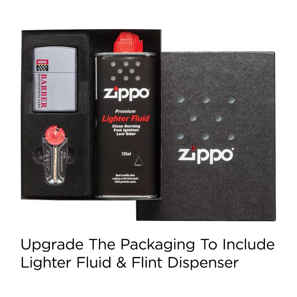Briquet Zippo® coupe-vent en chrome satiné