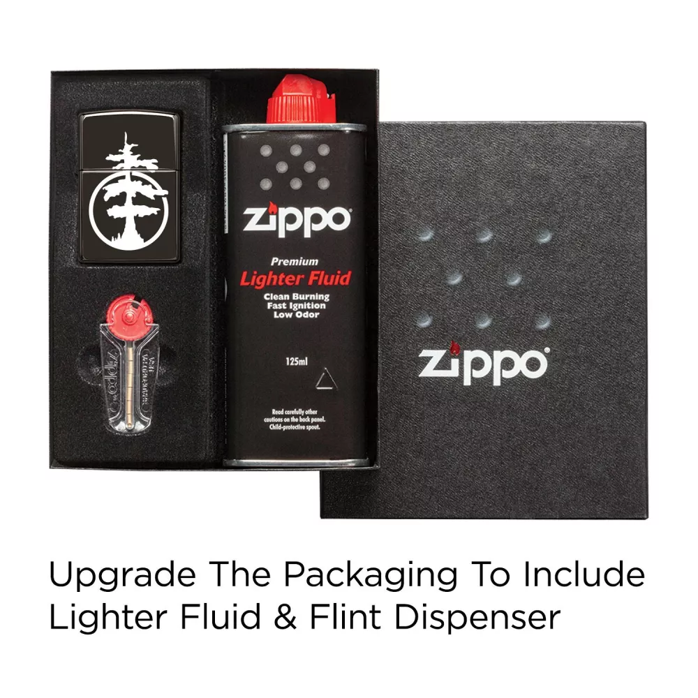 Briquet Zippo® coupe-vent noir hautement poli