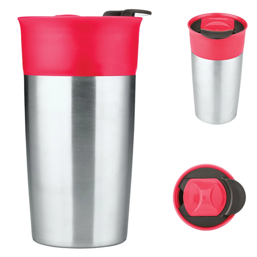 Gobelet isolé à double paroi bicolore de 18 oz.