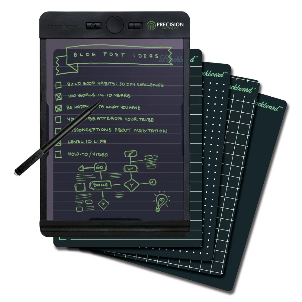 Cahier réutilisable Boogie Board® Blackboard™ Smart Scan - Format note