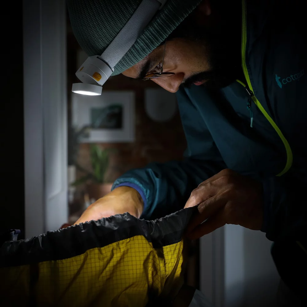 Lampe frontale et lampe de poche solaire 2-en-1 Luci Beam