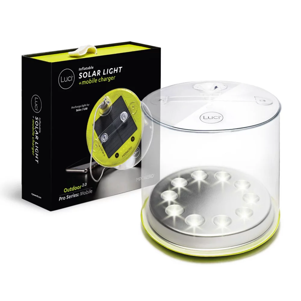 Luci Pro Outdoor 2.0 : Lanterne Solaire Gonflable + Chargeur