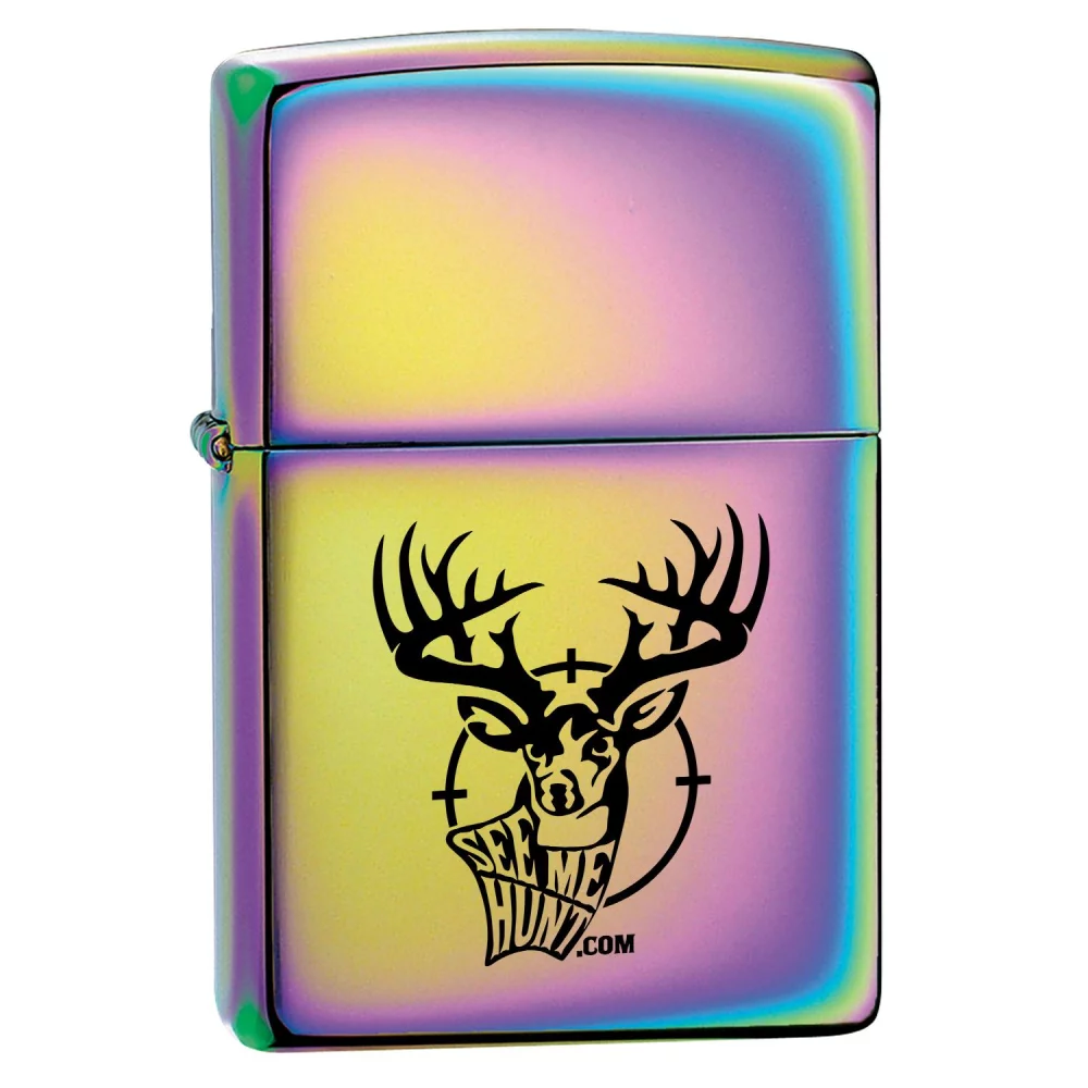 Briquet Zippo® coupe-vent à finition polie haute brillance multicolore