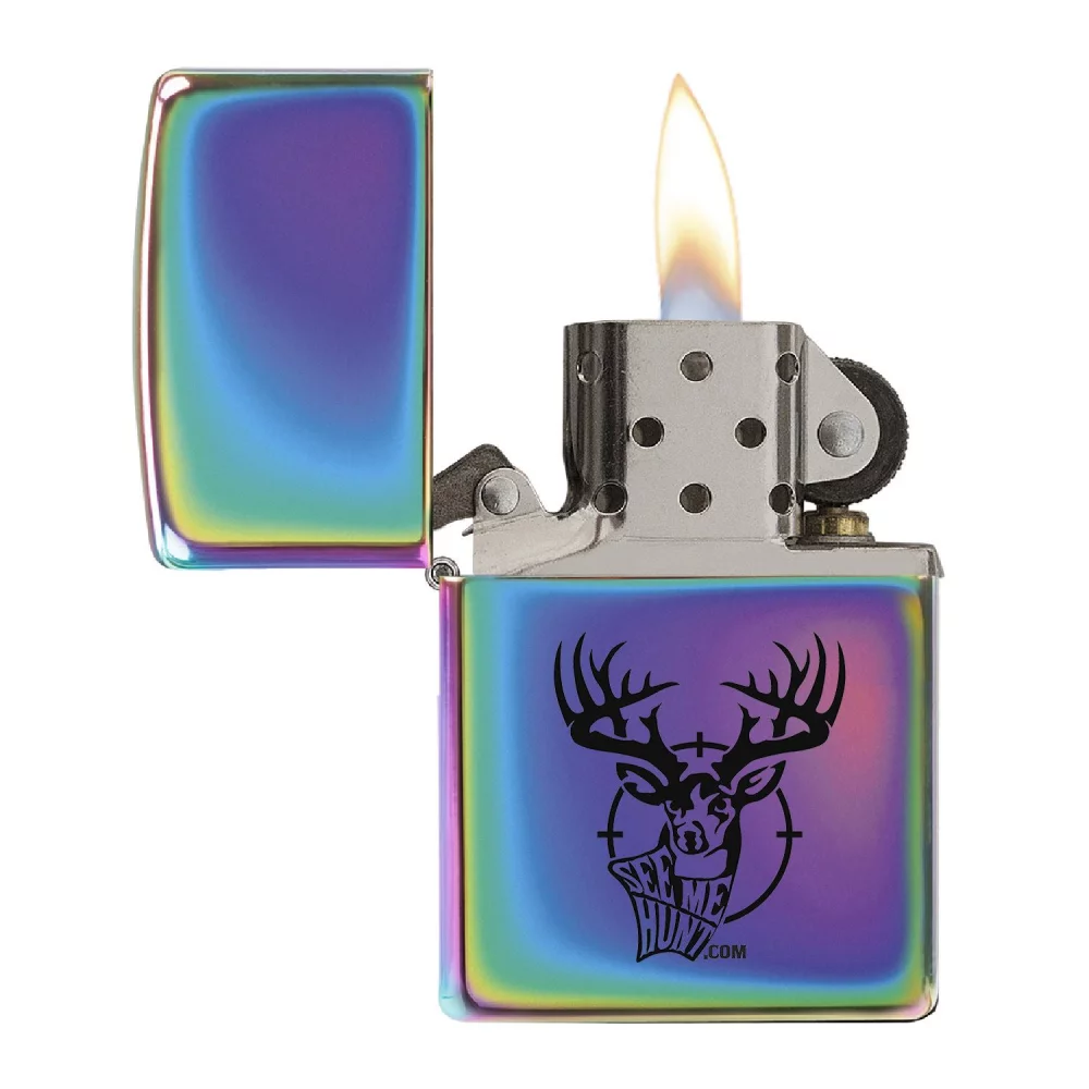 Briquet Zippo® coupe-vent à finition polie haute brillance multicolore