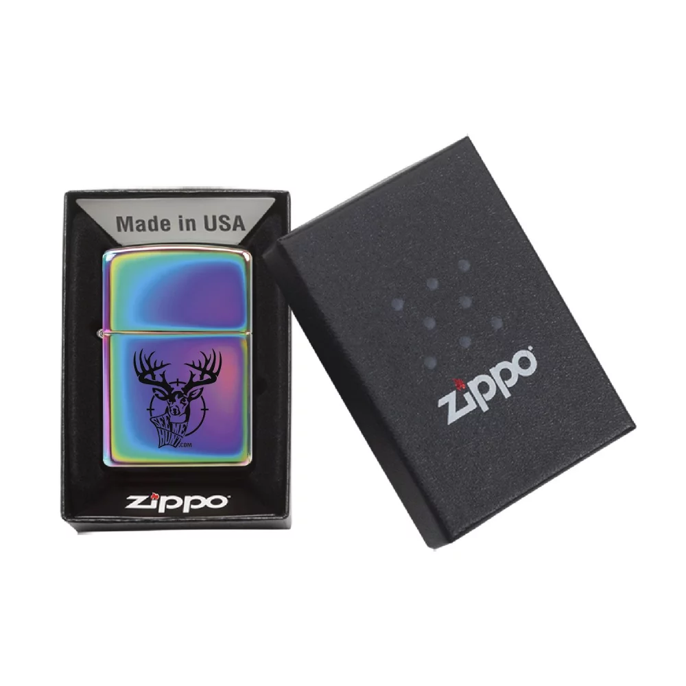 Briquet Zippo® coupe-vent à finition polie haute brillance multicolore