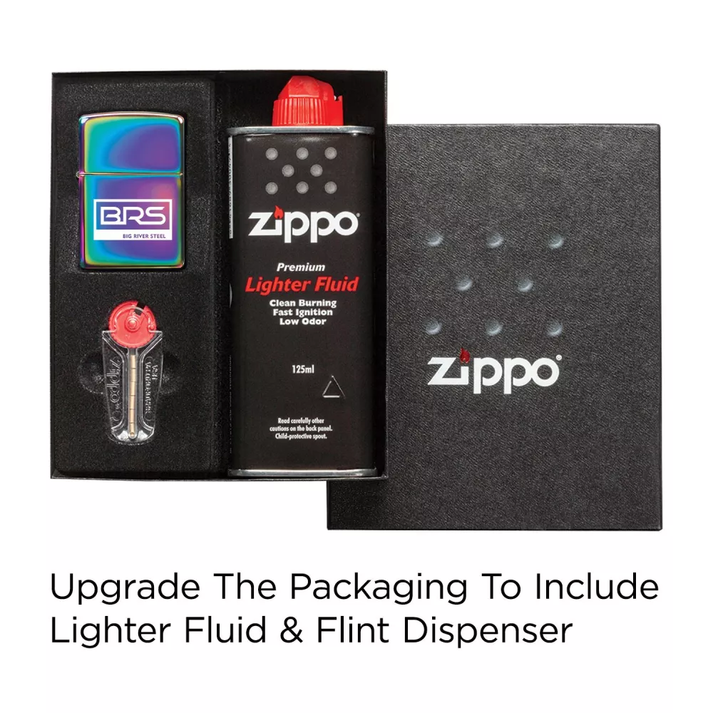 Briquet Zippo® coupe-vent à finition polie haute brillance multicolore