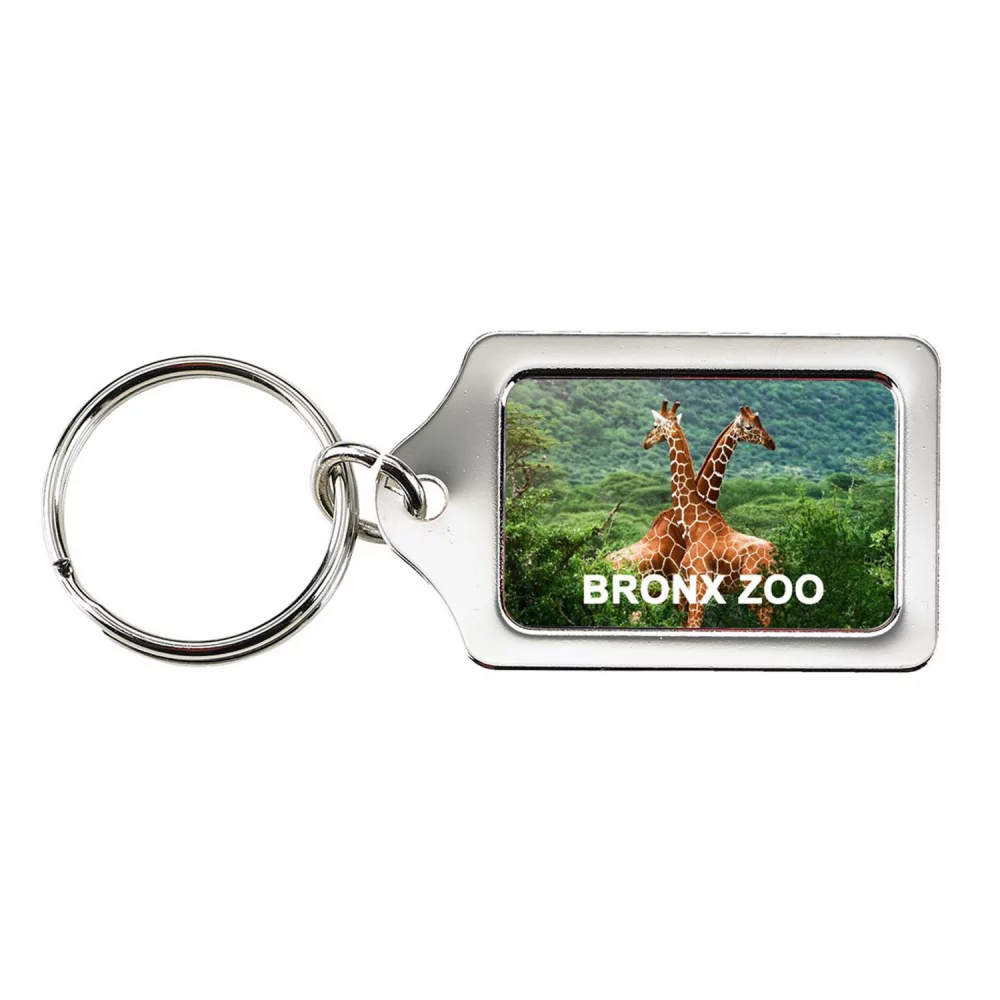 Étiquette de clé en forme de pierre tombale en argent