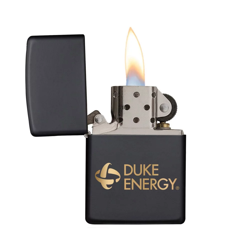 Briquet Zippo® noir mat coupe-vent