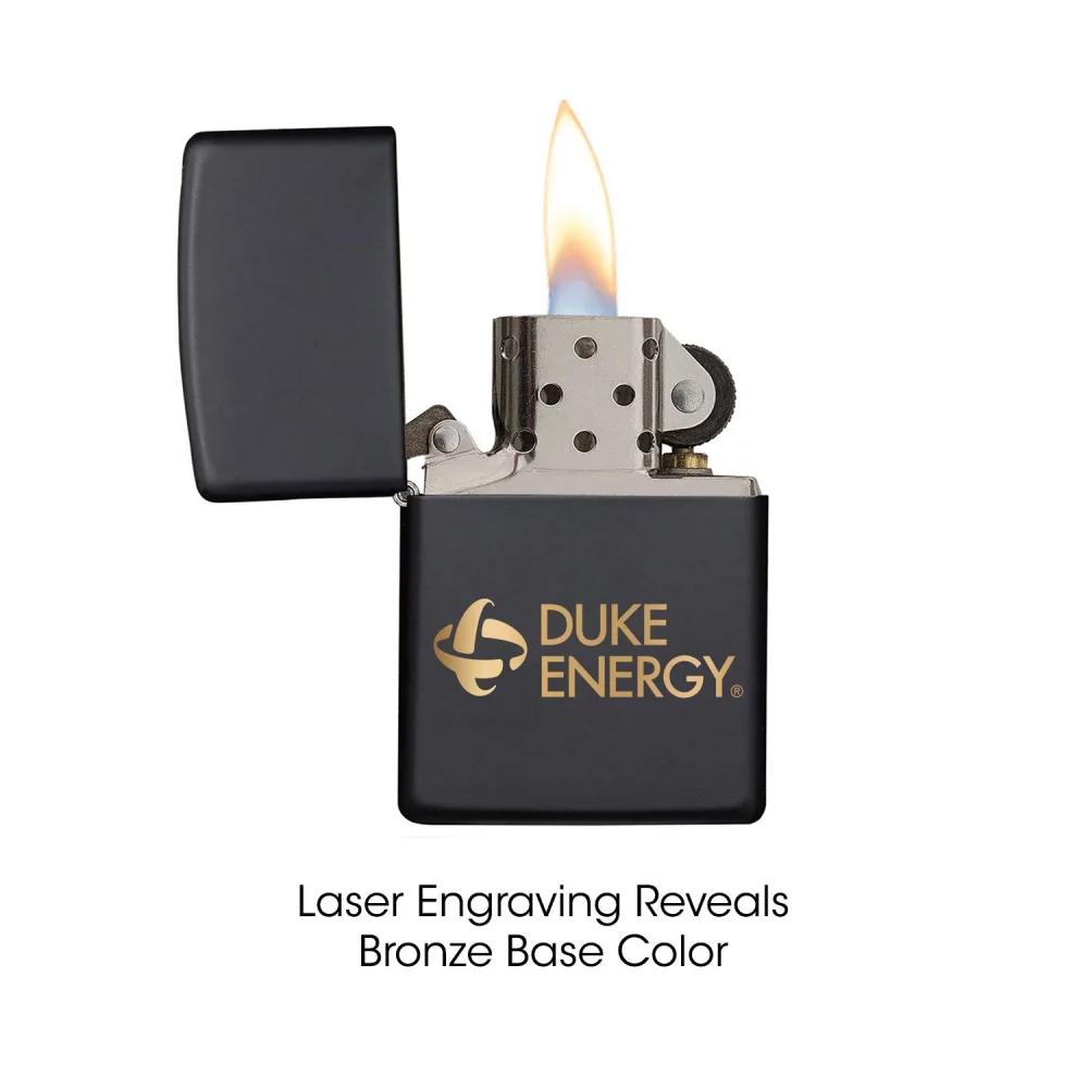 Briquet Zippo® noir mat coupe-vent