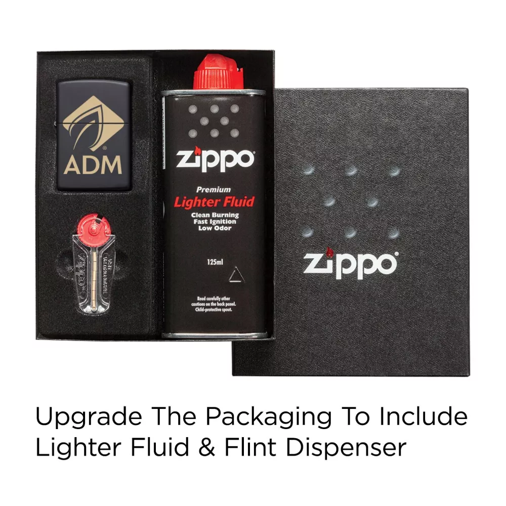 Briquet Zippo® noir mat coupe-vent
